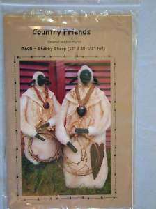 Country Friends Shabby Sheep Prim Cloth Doll Pattern  