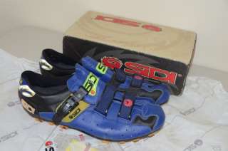 Sidi Dominator MTB shoes size 50 EUR 15 US blue yellow  