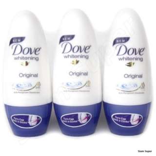 Dove Whitening Antiperspirant Deodorant Roll On 3 Pack  