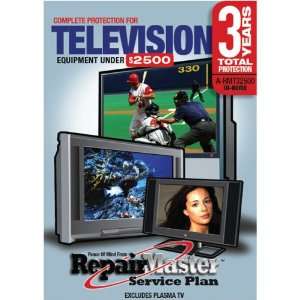 Repair Master A RMT32500 3 Yr TV, Under $2500 Extended Warranty DOP 