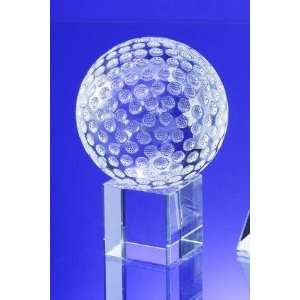  Crystal Golf Ball on Cube   Small