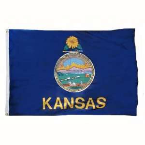  Kansas Flag 3X5 Foot E Poly Patio, Lawn & Garden
