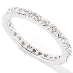  Sterling Silver Cubic Zirconia Eternity Ring Jewelry