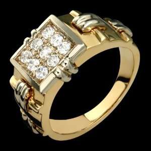    Liam   Dazzling 14k Gold Mens Diamond Ring   Custom Made. Jewelry