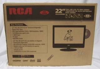 RCA 22 FULL HD LCD TV DVD COMBO 169 22LA45RQD 883393001119  