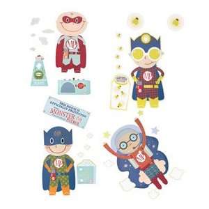  monster patrol wall decals kit