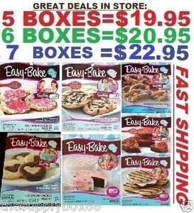 ANY 12 EASY BAKE OVEN MIXES CAKE COOKIES PRETZELS BROWNIE FACTORY 