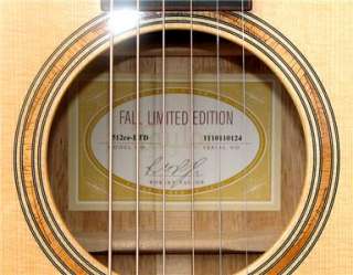   Fall Ltd   Koa Back / Sides   Acoustic/Electric   99.99% MINT  