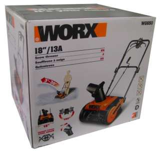 Worx WG650 18 Electric Snow Thrower/Blower + Coleman Cable Cord 40 