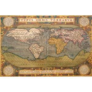    World Map   Poster by Abraham Ortelius (18x12)
