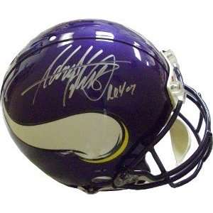 Adrian Peterson Signed Helmet   Authentic w/ ROY 07 Inscription 