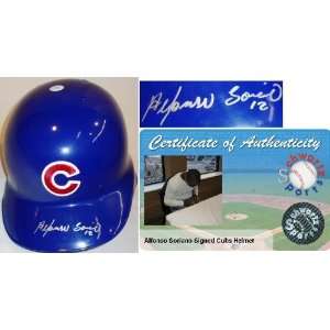 Alfonso Soriano Signed Rawlings Cubs Auth. Batting Helmet