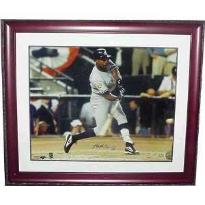 Alfonso Soriano Autographed Picture   Color Framed   Autographed MLB 