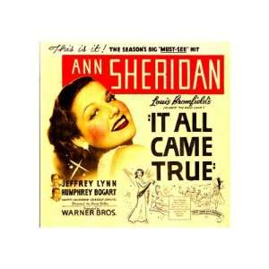 It All Came True, Ann Sheridan on Window Card, 1940 Photographic 