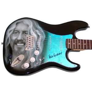 Arlo Guthrie Autographed Signed Airbrush Guitar & Proof