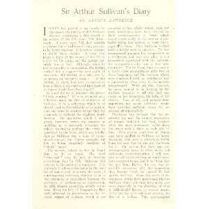    1902 Diary of Musician Sir Arthur Sullivan 