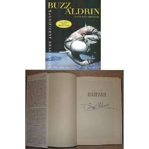 Buzz Aldrin Autographed/Hand Signed Magnificent Desolation Book