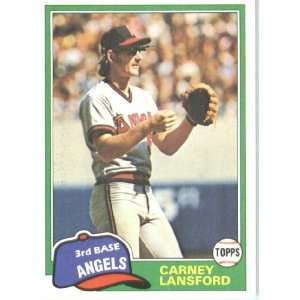  1981 Topps # 639 Carney Lansford California Angels 