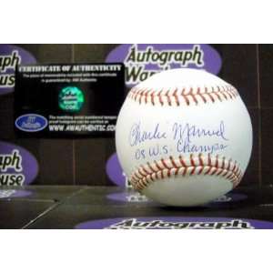  Charlie Manuel Autographed/Hand Signed Baseball inscribed 