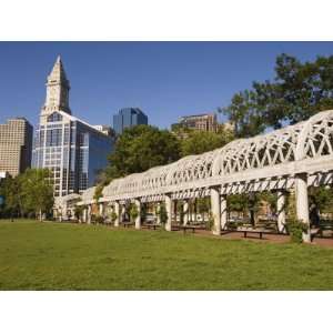 Christopher Columbus Park by the Waterfront, Boston, Massachusetts 