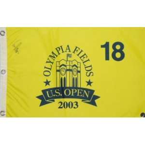  Corey Pavin Signed 2003 Olympia Fields US Open Pin Flag 
