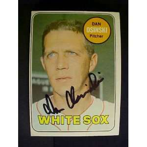  Dan Osinski Chicago White Sox #622 1969 Topps Signed 