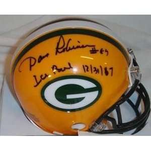 Dave Robinson Signed Green Bay Packers Replica Mini Helmet