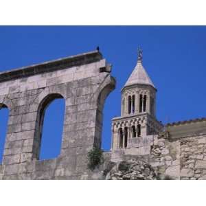  Old City Wall and Cathedral Tower, Diocletian Palace 