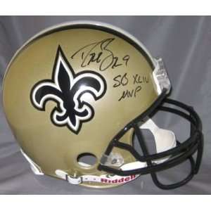 Drew Brees Signed Helmet   Proline w SB MVP RADTKE   Autographed NFL 