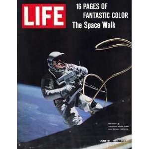  Astronaut Ed White in Space, Tethered to Gemini 4 by James 