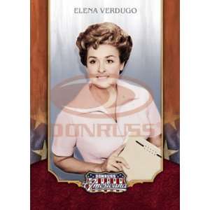  2009 Donruss Americana Trading Card # 9 Elena Verdugo In a 