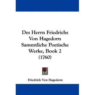   Edition) by Friedrich Von Hagedorn ( Paperback   July 17, 2009