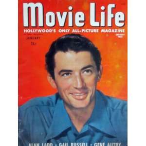 GREGORY PECK Movie Life Janaury 1947 magazine
