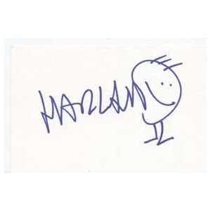 HARLAND WILLIAMS Signed Index Card In Person