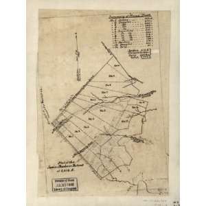   War Map Plat of the James Barbour patent of 5,012 A.