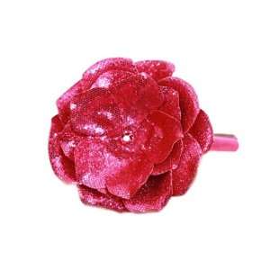  Raspberry Rose Solid Headband with Raspberry Rose Sequin 