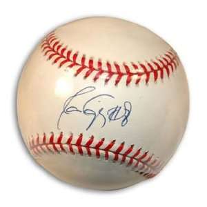  Javy Lopez Signed Official NL Baseball