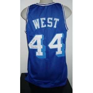  Signed Jerry West Jersey   Throwback 2xInscr JSA Sports 