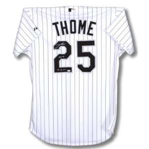 Jim Thome Signed 500 HR White Authentic Jersey