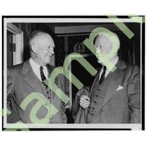   1952 President Dwight D. Eisenhower and John W. Davis