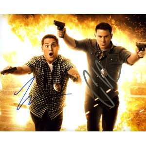 21 Jump Street Cast Jonah Hill and Channing Tatum Awesome Autographed 