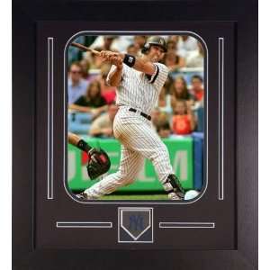 Jorge Posada Photo   Framed Swinging Team Medallion