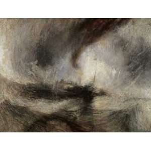  Snow Storm at Sea by Joseph m.w. Turner 10.00X7.50. Art 