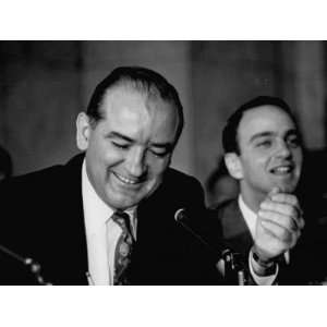 . Joseph R. Mccarthy and Lawyer Roy M. Cohn, During the Army Mccarthy 