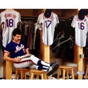 Keith Hernandez Completing Crossword Puzzle in Locker Room 8x10