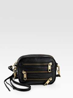 Crossbody strap, 21 drop Zipper closure Outside zipper pockets Fully 