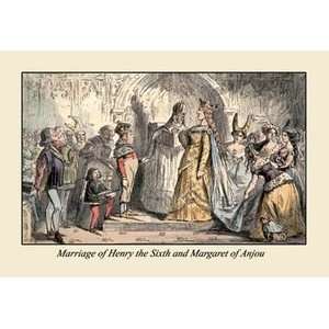 Marriage of Henry the Sixth And Margaret of Anjou   16x24 Giclee Fine 