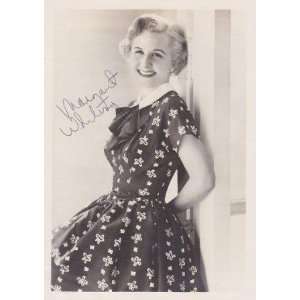 Margaret Whiting Autographed/Hand Signed Vintage ORIGINAL 