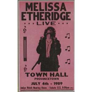 Melissa Etheridge Concert Poster