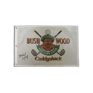  Michael OKeefe Autographed Caddyshack Golf Pin Flag 